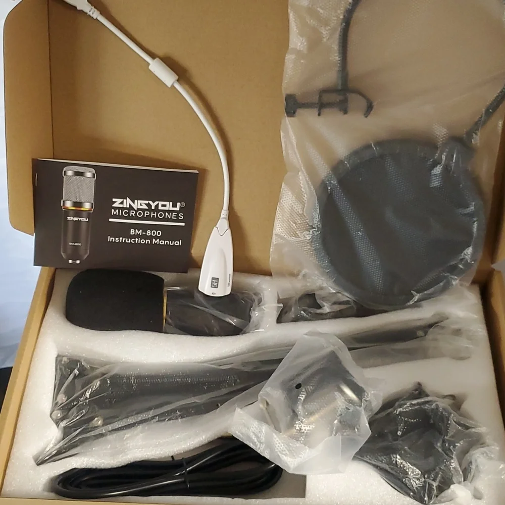 BNIB Zingyou XLR to Aux Condenser Microphone BM-800